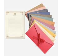 COMVASTARS 12 set, Partecipazioni matrimonio + pergamena da scrivere,buste colorate,biglietti da visita personalizzati,Buste Eleganti per Inviti Matrimonio,Carte Regalo,Cartoline,Natale San Valentino