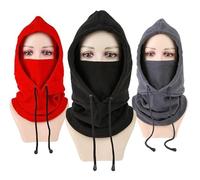 COMVASTARS Passamontagna Moto Invernale,sottocasco Moto Ski Mask,Maschera da Sci per Uomo e Donna, Protezione UV, Antivento, Caldo, Motociclismo, Snowboard, Ciclismo, Balaclava per Uomo/Donna（Nero）