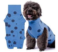 Comwish Tuta per il recupero dei cani, professionale, morbida e traspirante | Protezione post-sterilizzazione/neutro, fori per pipì unisex, morbido cotone traspirante che impedisce il leccare