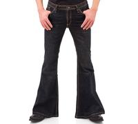 COMYCOM Jean évasé pour Homme Roots en Bleu Foncé, W36/L30