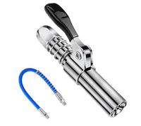 Comzantor Ingrassatore Manuale, Pistola Grasso Autobloccante, Testina Ingrassatore Professionale, G Grasso Pistola Accoppiatore, Ingrassatori Testine con Tubo da 30cm, per Tutti Pressa per Grasso