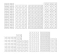 Comzantor Paracolpi, Gommini Silicone, Gommini Paracolpi, Paracolpi per Porte in Silicone Trasparente, Ammortizzatori per Cassetti, Ammortizzatore di Colpi per Porte, Mobili, Cassetti(9 Dimensioni)