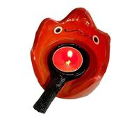 COMZPLIFE Ha ca Tea Light Portacandele, Resina Rossa Portacandele Decorativo per Home Decor