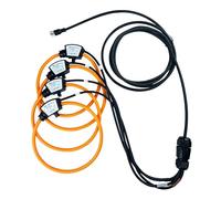 Con 4 anelli Trasformatore di corrente flessibile industriale trifase con bobina Rogowski Sensori precisione dello 0,5% per le indagini energetiche(NRC-150 4PCS)