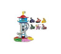 (con 6 cani) Giocattolo luminoso musicale con quartier generale per cuccioli a torre sovradimensionata,