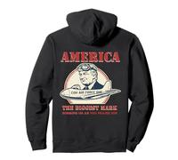 con Air Force One Trump Satira Politica Retro Propaganda Felpa con Cappuccio