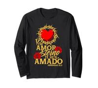 con Amor eterno Te He Amado, versículo Jeremías 31:3 Maglia a Manica