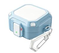 (con blocco di sicurezza) per Samsung Galaxy Buds 4 Pro, Galaxy Buds 4 (2026), custodia protettiva antiurto integrale con portachiavi, blu