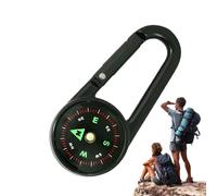 con Carabiner - Portachiavi con clip, piccola portatile | Strumento di sopravvivenza compatto per escursioni in montagna, campeggio estremi, attività all'aperto, AC
