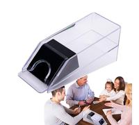 con carte - Supporto per rivenditori di poker a 4/6 ponti, dispenser di carte da gioco riutilizzabile per giochi da tavolo, accessorio da tavolo per Texas Hold'em, tre regni e di