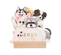Con Cartoline Per Cuccioli - Da Tavolo 3D Per Cani 2026, 12 Cartoline Per Cuccioli Design Calendari Divertenti, Da Tavolo Per Cani Per Bambini Centrotavola Scolastico