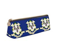 con Cerniera Astuccio per Matite Connecticut State Flag Portamatite Borsa Porta Penne per Matite Adulto Scolastico