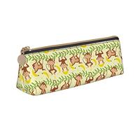 con Cerniera Astuccio Portamatite Monkey Coconut Leaves Banan Astucci Cancelleria Borsa per Matite per Università Scuola Adulto