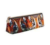 con Cerniera Astuccio Tiger Stripes Orange Pattern Portamatite Borsa per Matite per Scuola Ufficio Studenti