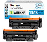 [con Chip] 135X W1350X ( 135A W1350A ) Cartucce Toner Compatibili 2 Neri Alta Capacità per M209DW M209d M207dw M235sdw M234DW M234SDW M234SDN, non Compatibile con Stampanti che hanno un suffix "E"