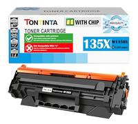[con Chip] 135X W1350X ( 135A W1350A ) Cartucce Toner Compatibili Neri Alta Capacità per M209dw M209d M207dw M234dw M234sdw M234sdn M235 M235sdw, non Compatibile con Stampanti che hanno un suffix "E"