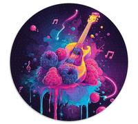 Con colori neon ed elementi di note musicali,Puzzle Per Adulti 1000pcs (67.5x67.5cm),Giochi Di Sfida