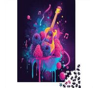 Con colori neon ed elementi di note musicaliPuzzle 1000 Pezzi Per Adulti, Giochi EduGattoivi38x26cm/1000pcs