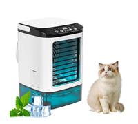 Con Contenitore Climatizzatore Portatile Con Serbatoio Dell'acqua Da 900ml, 3 Velocità E LED a 7 Colori Condizionatore Senza Unità Esterna per Soggiorno Camera