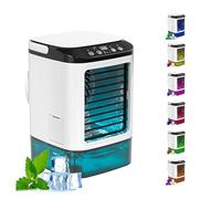 Con Contenitore Climatizzatore Portatile, Condizionatori Portatili 3 Velocità E LED a 7 Colori Condizionatore Portatile Senza Tubo