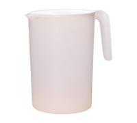 con coperchio - da 2 litri con coperchio | contenitore per acqua domestica con manico ergonomico per bevande calde e fredde, tè, trasparente con beccuccio