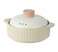 con coperchio, pentola in porcellana(Beige,1.6L)