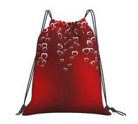 con Coulisse Borsa Coulisse Romantic Love Heart Love's Day Zainetti Personalizzato Sacca Ginnastica per Viaggi Spiaggia Donna 36X42cm