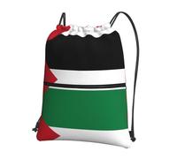 con Coulisse Borsa Sportiva Flag of The State of Palestine Printing Borse da Palestra Fashion Sacca da Ginnast per Viaggi, Compleanno, Natale