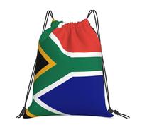 con Coulisse Coulisse Borsa da Palestra South African Flag Print Zaino Sportivo Leggero Sacca Ginnastica per Sport Yoga Festival 36X42Cm