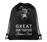 con Coulisse Shopping Zaini Great Smoky Mountains National Park Sport String Zaino Lavabile in Lavatrice Sacca da Ginnast per Viaggi, Compleanno, Natale