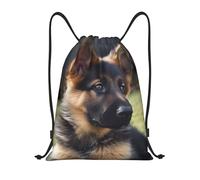 con Coulisse Zaino Coulisse Shepherd German Puppy Print Sacca Zaino Sportivo Unisex Sacca Sportiva per Yoga All'aperto Festival 36X42cm