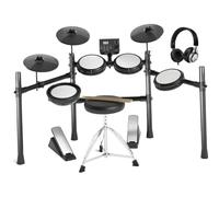 Con cuscinetti in mesh silenziosi, trono per batteria elettronica, cuffie, bastoncini inclusi 15 kit e 195 suoni