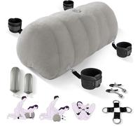 Con Cuscino Inflabile Cuore BDMS con Manette, Cavigliere, Clip Capezzoli per Dildo/Vibratori, 65x30cm e Anti-Leak, 300lb