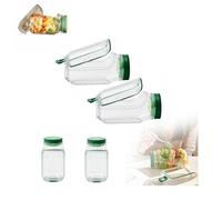 Con custodia per condimento per insalate a prova di perdite, capsula per insalata, insalata a strati verticali, design integrato, contenitore all-in-one, ciotola riutilizzabile per frutta e verdura
