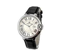 (Con data, nero, 42 mm) Orologio PABLO RAEZ 100% acciaio, argento, marchio di lusso, orologio da polso