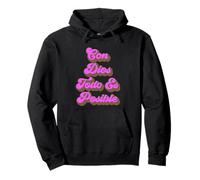 con Dios Todo Es Posible Bibia Español Spagnolo Rosa Catolica Felpa con Cappuccio