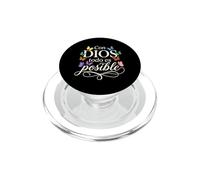 Con Dios Todo Es Posible Cristiano Spagnolo Fede Farfalla PopSockets PopGrip per MagSafe