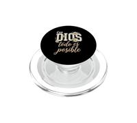 Con Dios Todo Es Posible Cristiano Spagnolo Fede Scrittura PopSockets PopGrip per MagSafe