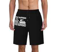 con Fodera A Rete Pantaloncini Corti da Bagnos Pontoon Boat Swim Shorts Uomo Stampato Pantaloncini da Spiaggia per Surf Vacanza Piscina 3XL
