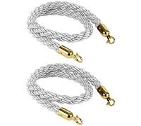 con ganci dorati, barriera in corda di canapa intrecciata for divisorio, in 1/2/3 metri, supporto controllo della folla, 3/4/5/7/8/9/10 piedi, in for la(Style E1,1.2m (4 ft))