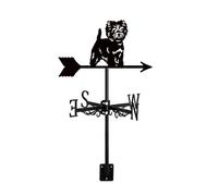 con Gatto Cane Gallo Ornamento Animale Indicatore di Direzione del Tetto del Patio del Giardino del Cortile del Metallo Tridimensionale 3D Stile 4