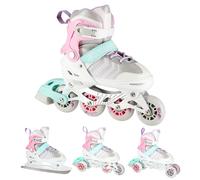 CON GONNA DA PADRONANZA NILS EXTREME NH18192 PATTINATORE ROSA 4 in 1
