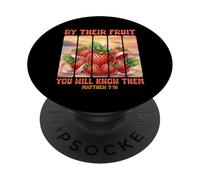 Con i loro frutti li conoscerai Matteo 7 16 Versetto della Bibbia PopSockets PopGrip Adesivo