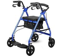 Con il deambulatore Seat Rollator, Deambulatore con seduta pieghevole, corrimano regolabile su 8 livelli, cestino della spesa staccabile