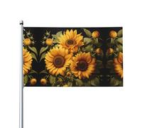 con il girasole giallo Stampe bandiere decorative per esterni 0,9 x 1,5 m leggero e bello adatto per cortili all'aperto e celebrazioni di festival.
