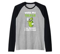 con Il Mio sottaceto dimenticherò Tutto sottaceti Maglia con Maniche Raglan