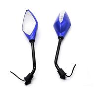Con Indicatore Direzione Specchietto Retrovisore Moto Universale Per Varadero XL1000 Per PCX 125 Per NAVI Per CB500X Per CB650R Specchietto terminale manubrio(Blu)