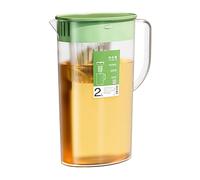con infusore e coperchio per succhi, caraffa da 2 litri a prova di perdite per acqua, succo e molto altro - senza BPA