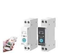 Con interruttore automatico intelligente di misurazione 1P 63A su guida DIN for interruttore di controllo remoto wireless for la casa intelligente di Smart Life API(ZigBee 16A,ZigBee Gateway)