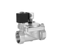 con interruttore manuale Elettrovalvola ad alta pressione in acciaio inossidabile DN15-50 AC220V DC24V(Dn32,G-DC24V-WITH MANUAL SWITCH)